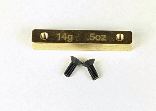 Custom Works Truespeed Brass Battery Mount Weight (14g)
