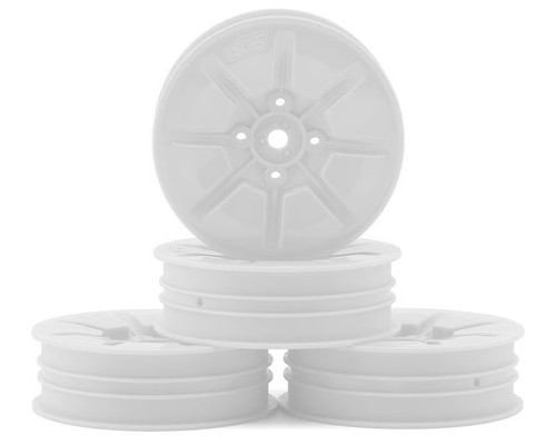 JConcepts Pioneer 2.2 "Slim" Front Wheels (White) (4) (B7/B6/RB6/SRX2/YZ2) w/12mm Hex