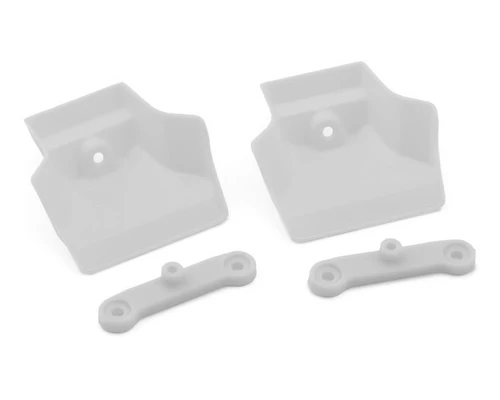 JConcepts XRAY XB8/XB8e 2025 1/8 Molded Front Wings w/Adaptors (White) (2)