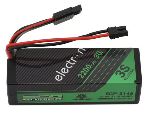 EcoPower "Electron" 3S 30C Intelligent LiPo Battery w/EC2 Plug (11.1V/2200mAh) (Losi™ Nascar/Arrma™ Grom Granite, Typhon, Mojave)