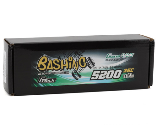 Gens Ace 2S G-Tech Smart "Bashing" LiPo Battery 35C (7.4V/5200mAh) w/T-Style
