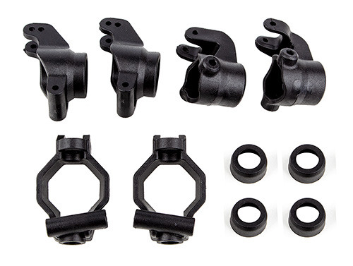 RIVAL MT8 Caster & Steering Blocks, Rear Hubs Set