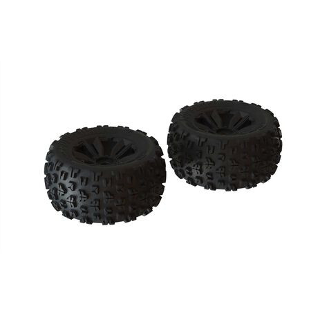 Copperhead2 MT Tire Set, Black (2) (ARA550059),