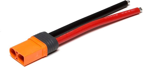 Connector: IC5 Battery with 4" Wires, 10 AWG