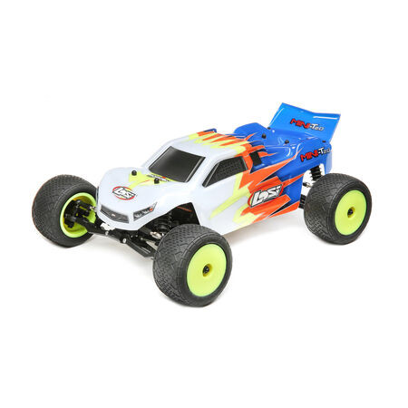 Mini-T 2.0 1/18 RTR 2wd Stadium Truck (Blue/White) w/2.4GHz Radio, Battery & Charger