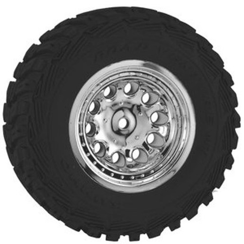 12mm Spline Drive "Revolver" Short Course Wheels (Chrome) (2) (Slash Front)
