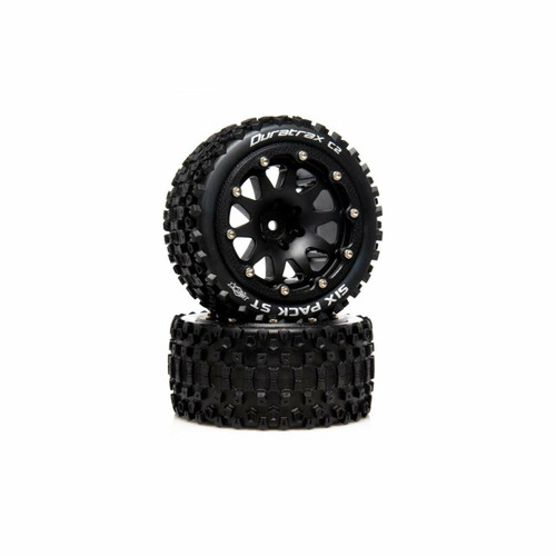 Six Pack ST Belted 2.8" 2WD Truck Tires (Black) (2) (0.5 Offset)