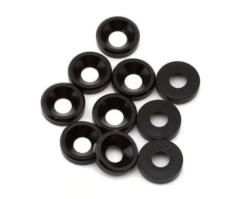 DragRace Concepts 3mm Countersunk Washers (Black) (10)