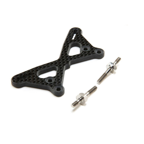 22 5.0 +2mm Carbon Front Tower w/Titanium Standoffs