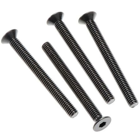 Flat Head Hex Machine Screw 4x40mm 4x4 Set (4)