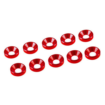 3mm Countersunk Washers (Blue) (10)