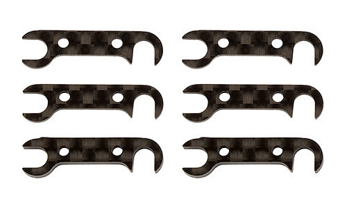 RC10B74 Graphite Rear Hub Link Shim Set