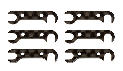 RC10B74 Graphite Rear Hub Link Shim Set