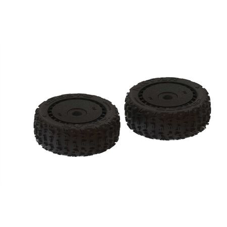 Katar B 6S Tire/Wheel Set (Black) (2)