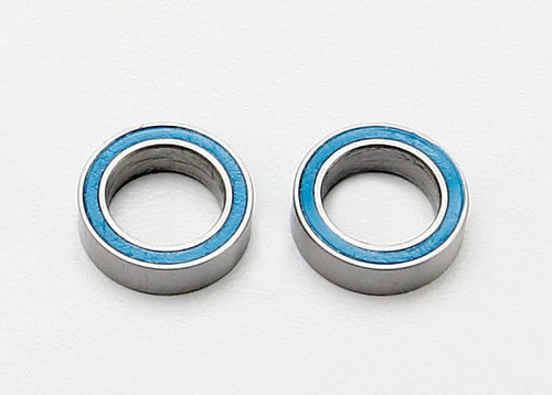 8x12x3.5mm Blue Rubber Sealed Ball Bearings (2)