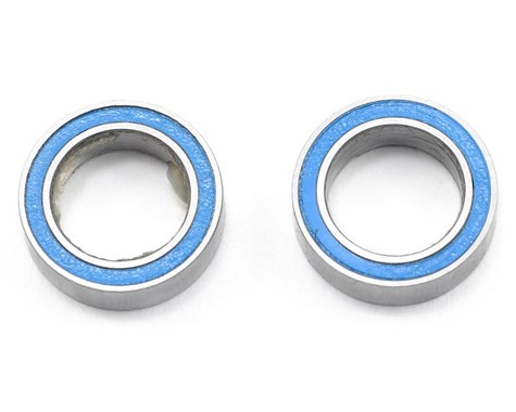8x12x3.5mm Blue Rubber Sealed Ball Bearings (2)