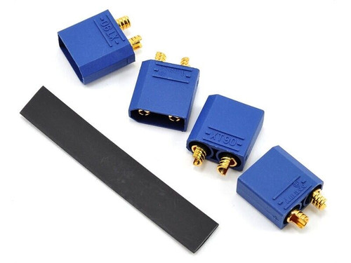 4.5mm "TruCurrent" XT90 Polarized Device Connectors (4 Male)