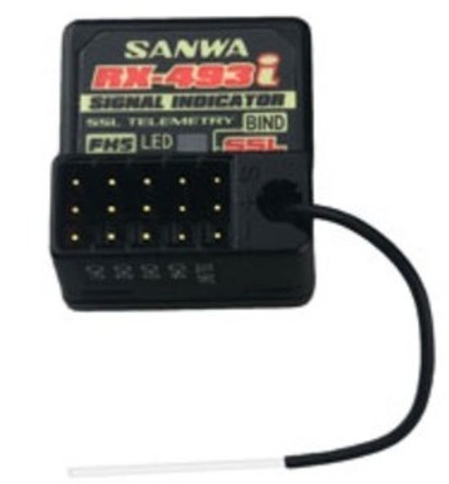 Sanwa/Airtronics RX-493i M17/MT-5 2.4GHz 4-Channel FHSS-5 Telemetry Receiver