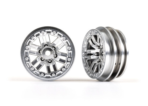 Wheels, 1.0" (satin chrome) (2)
