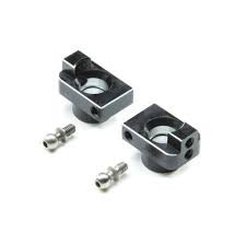 Mini-T 2.0 Aluminum Rear Hub Set (Black)