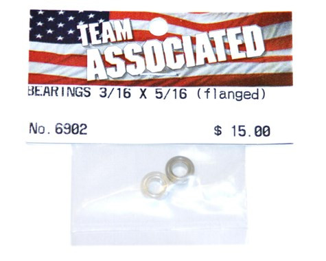 3/16 X 5/16 Flanged Ball Bearings (2)