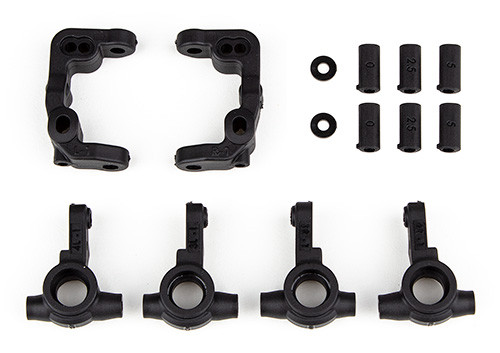 RC10B6.4 -1mm Scrub Caster & Steering Blocks