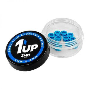 3x6x2mm Precision Aluminum Shims, Blue, 12pcs