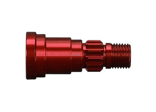 STUB AXLE ALUM RED