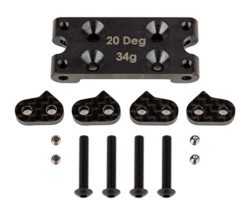 RC10B6 Factory Team Steel Bulkhead (20 Degree)