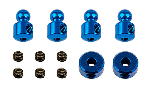 RC10B74 Anti-Roll Bar Hardware (Blue)