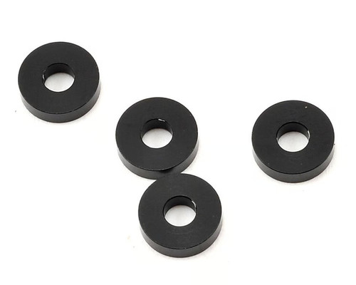 Yokomo 3x8x2mm Aluminum Spacer (Black) (4),