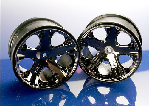 12mm Hex All-Star 2.8" Rear Wheels (2) (Black Chrome)