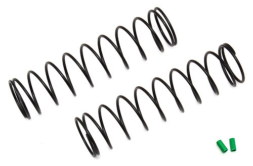 Team Associated 12mm Rear Shock Spring (2) (Green/2.20lbs) (72mm Long),