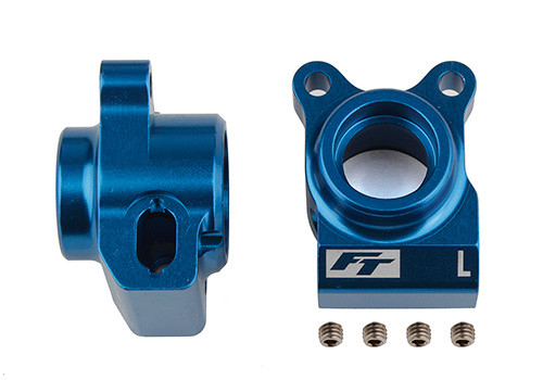 RC10B6.2 Factory Team Aluminum Rear Hubs (Blue)