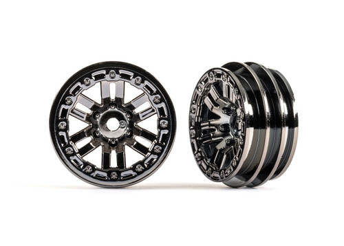 Wheels, 1.0" (black chrome) (2)