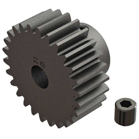 Steel 0.8 Mod Pinion Gear (26T)
