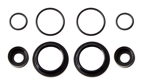 12mm Shock Collar & Seal Retainer Set (Black)