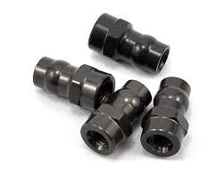 Yokomo Aluminum Hard Coated Shock Cap Ball Set (4),