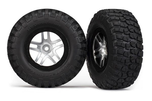 BFGoodrich Mud TA Front Tire (2) (Satin Chrome) (Standard) w/Split-Spoke Front Wheel