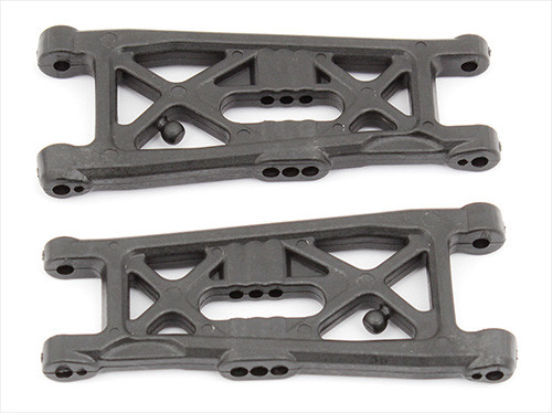 RC10B6 FT Front Suspension Arms, flat/carbon fiber