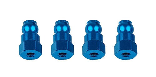 RC10B74 10mm Shock Bushing (Blue) (4)