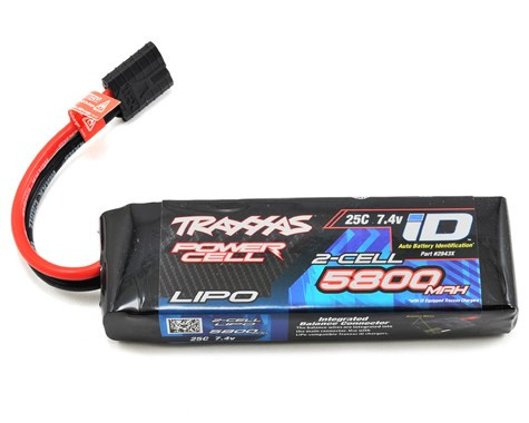 Power Cell" 25C LiPo Battery w/iD Traxxas Connector (7.4V/5800mAh)