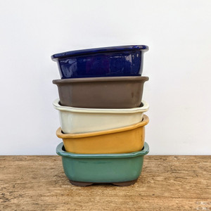 7-9" Japanese Bonsai Pots (Various Colors) 7-9" Japanese Bonsai Pots (Various Colors)