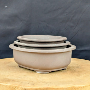 Oval Japanese Bonsai or Succulent Planters