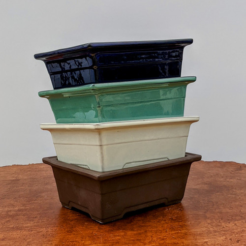 7-8" Rectangular Japanese Pots