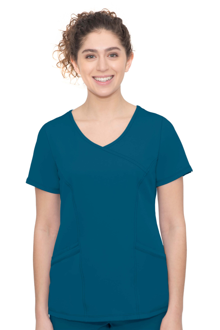 Healing Hands HH Works Women's Madison Mock-Wrap Top #2525