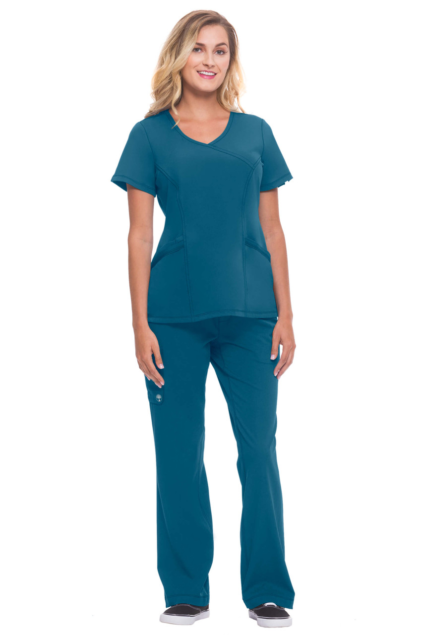 Healing Hands HH Works Women's Madison Mock-Wrap Top #2525