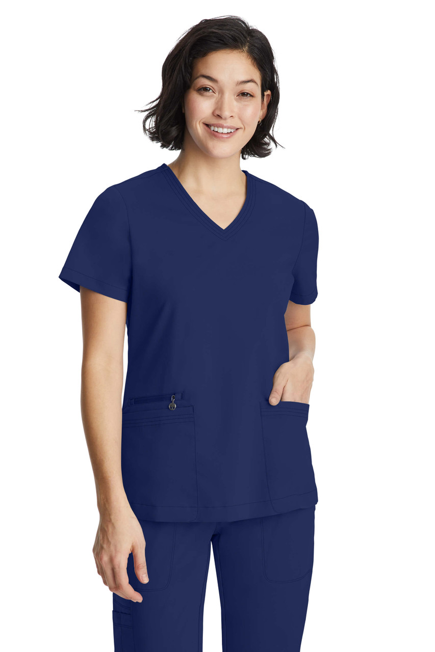 Jolene Relaxed Fit V-Neck Top Healing Hands