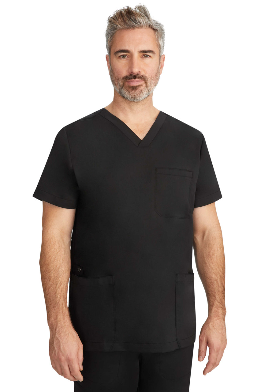 Healing Hands Purple Label Men's Jake 3 Pocket V-Neck Top #2331