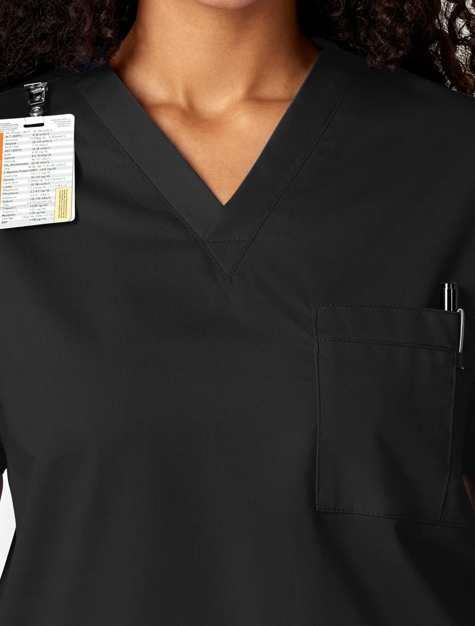 Wink Work Unisex V-Neck Top #100